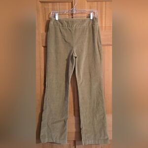 J. Crew Factory Tan Corduroy Boot Cut Pants Size 8 Side Zipper